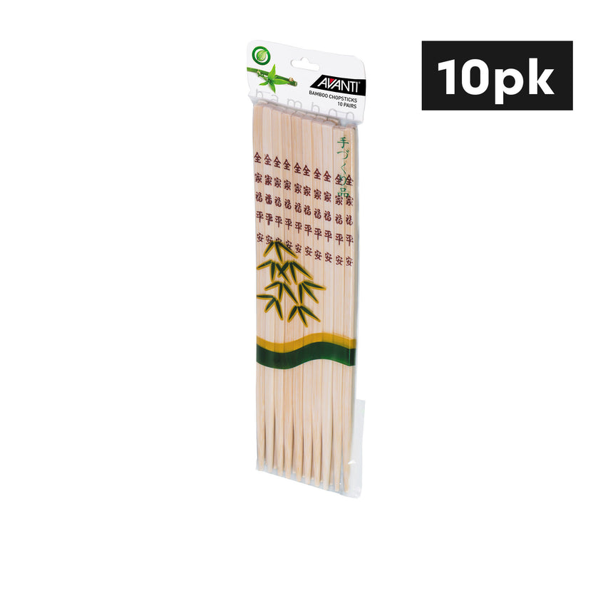 Avanti Bamboo Chopsticks 10 Pairs - Image 01