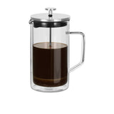 Avanti Double Wall Coffee Plunger Borosilicate Glass & Stainless Steel 1 Litre - Image 01