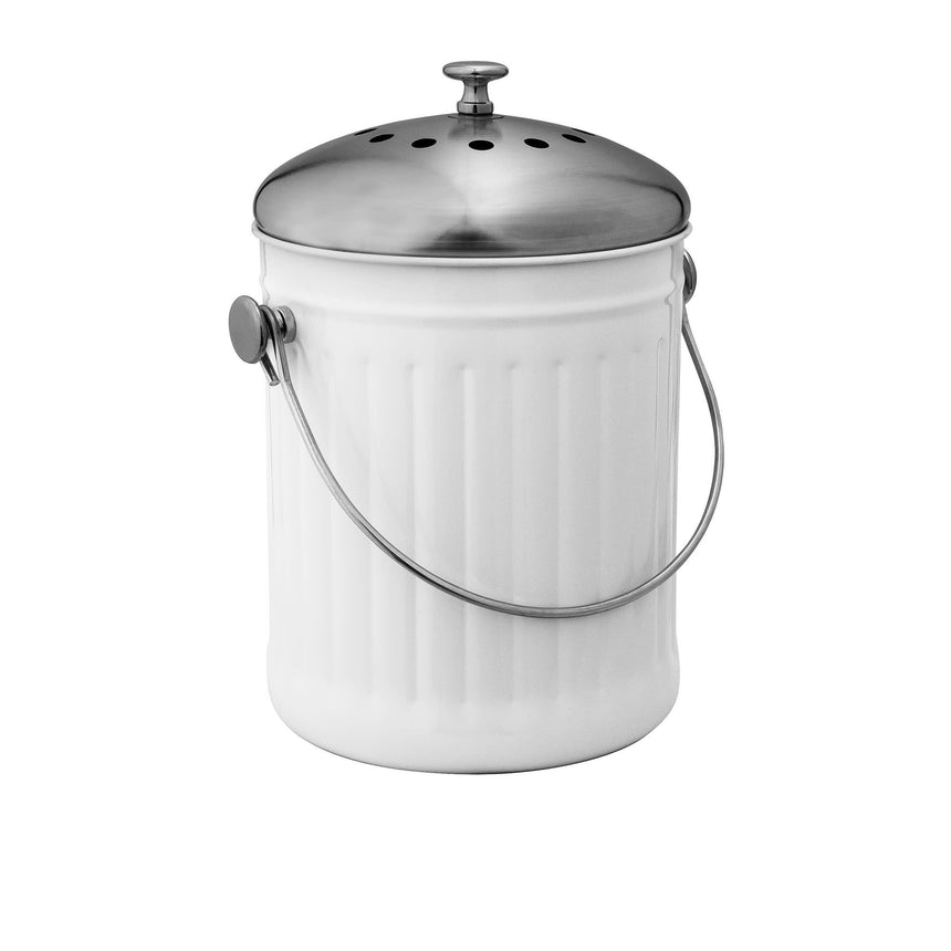 Avanti Compost Bin 5 Litre in White - Image 01