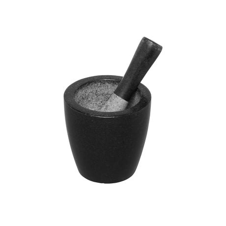 Avanti Conical Mortar and Pestle 13cm in Black - Image 01