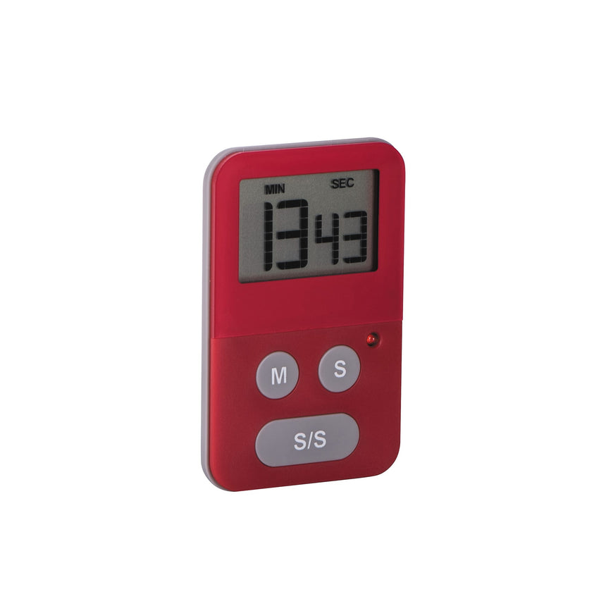 Avanti Digital Kitchen Timer with Light in Red - Image 01