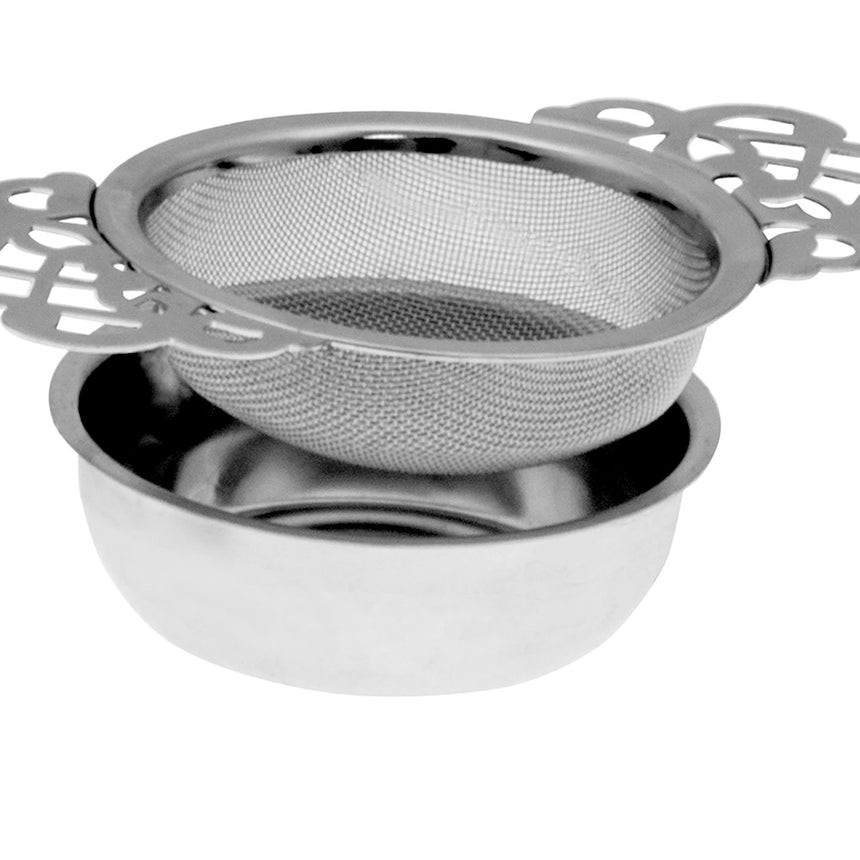 Avanti Empress Tea Strainer with Drip Tray - Image 03