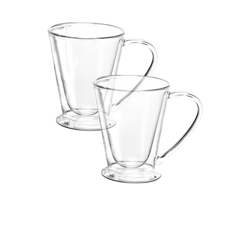 Avanti Hero Twin Wall Glass Mug Set 250ml - Image 01