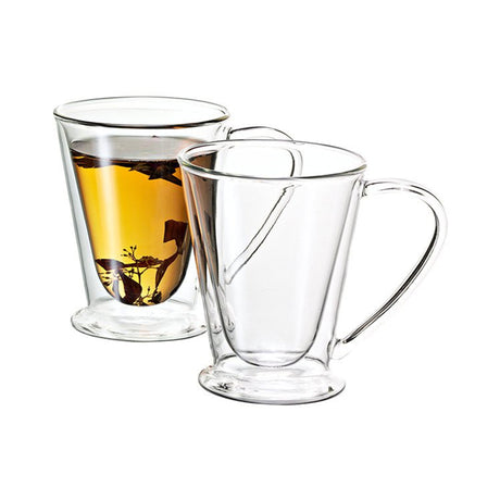 Avanti Hero Twin Wall Glass Mug Set 250ml - Image 02