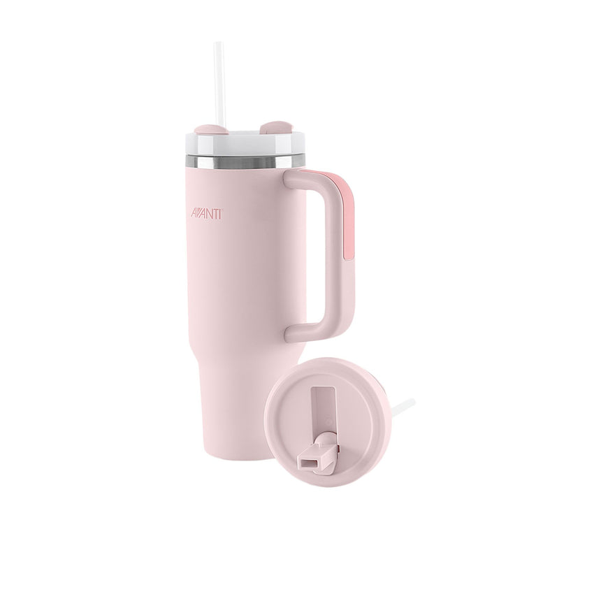 Avanti HydroQuench Insulated Travel Tumbler with Two Lids 1 Litre Blush in Pink - Image 01