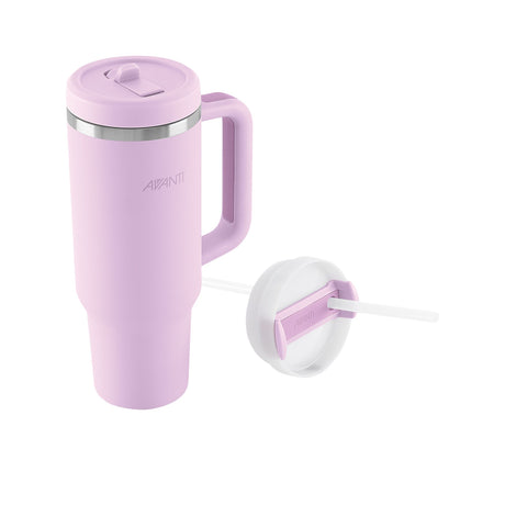 Avanti HydroQuench Insulated Travel Tumbler with Two Lids 1 Litre Lilac - Image 02