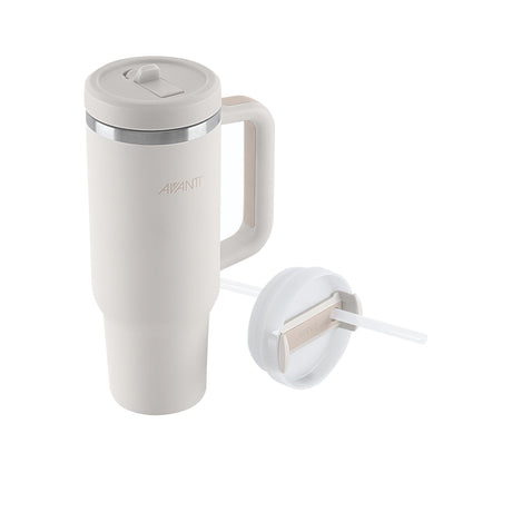 Avanti HydroQuench Insulated Travel Tumbler with Two Lids 1 Litre Sand Dune - Image 02