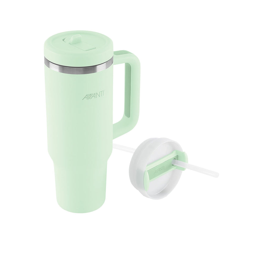 Avanti HydroQuench Insulated Travel Tumbler with Two Lids 1 Litre Soft Mint - Image 02