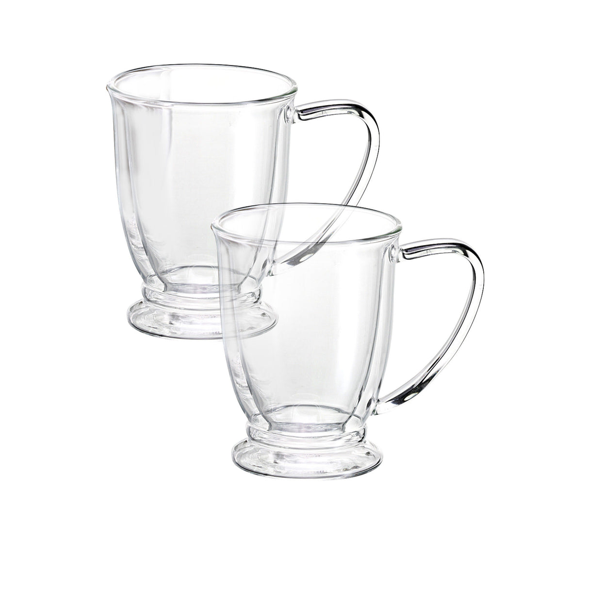 Avanti Oko Twin Wall Glass Mug 250ml Set - Image 01