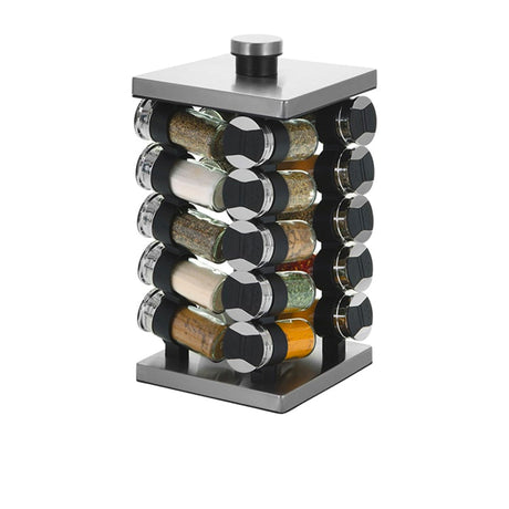 Avanti Rotating Spice Rack Jar Set of 20 - Image 01