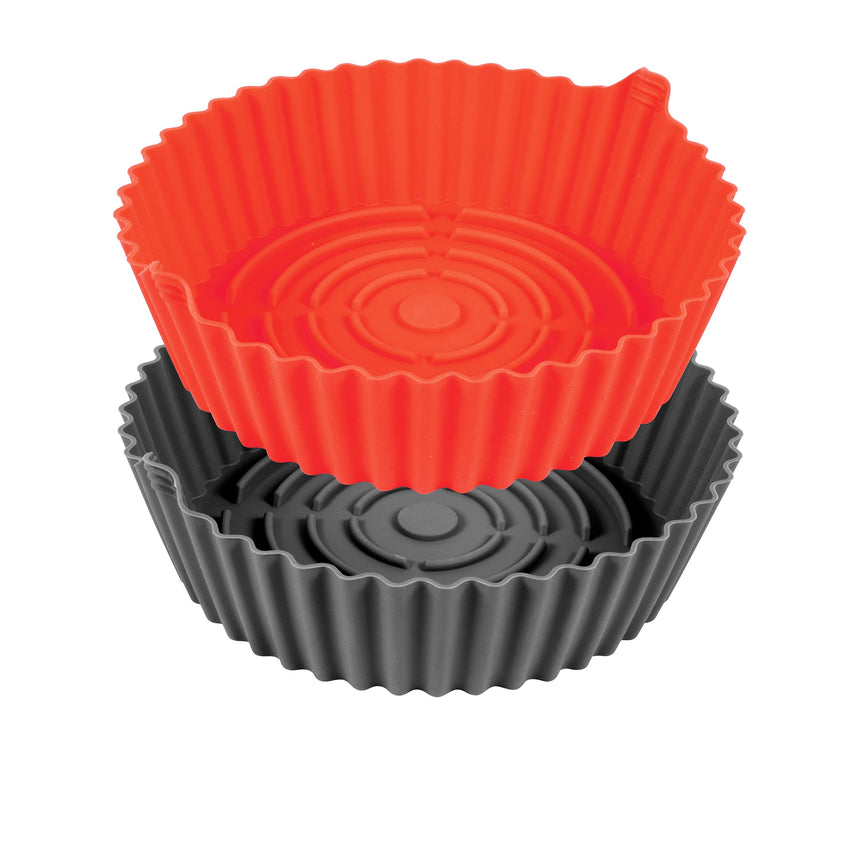 Avanti Airfryer Round Silicone Insert 23.5x7.5cm Set of 2 Medium - Image 01