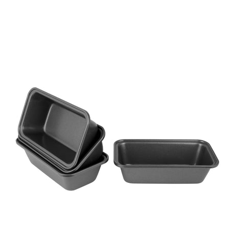 Bakemaster Mini Bakeware Non Stick Loaf Pan 15cm Set of 4 - Image 01