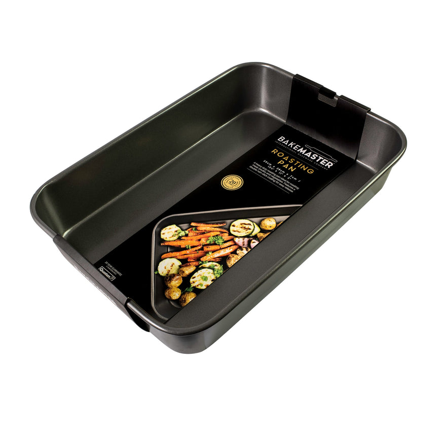 Bakemaster Large Deep Roasting Pan 39x28x7cm - Image 02