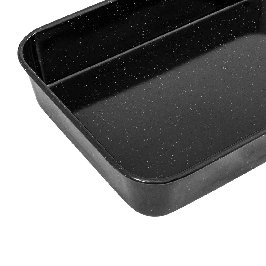 Bakemaster Professional Non Stick Enamel Roasting Pan 40x28cm - Image 02