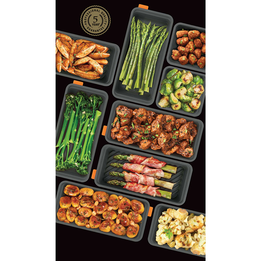 Bakemaster Divider Trays 28x13cm Set of 3 Grey - Image 03