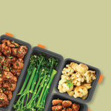 Bakemaster Divider Trays 13x3.5cm Set of 2 Grey - Image 03