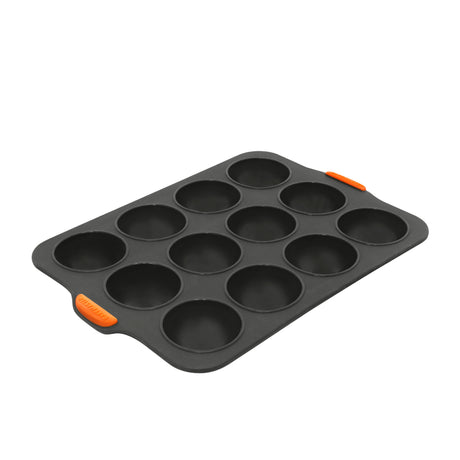 Bakemaster Silicone Dome Tray 12 Cup Grey - Image 01