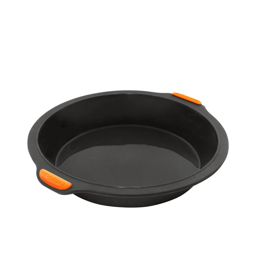 Bakemaster Silicone Round Pan 24x5cm Grey - Image 01