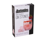 Bartender Rose Quartz Gin Stones with Bag Set of 6 - Image 04