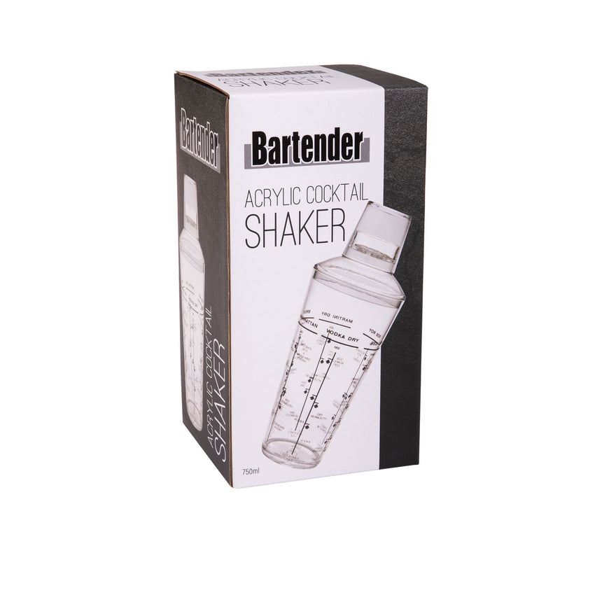 Bartender Acrylic Cocktail Shaker 750ml - Image 02