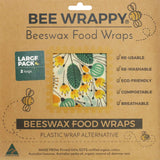 Bee Wrappy Beeswax Food Wraps Large Set of 2 - Image 01