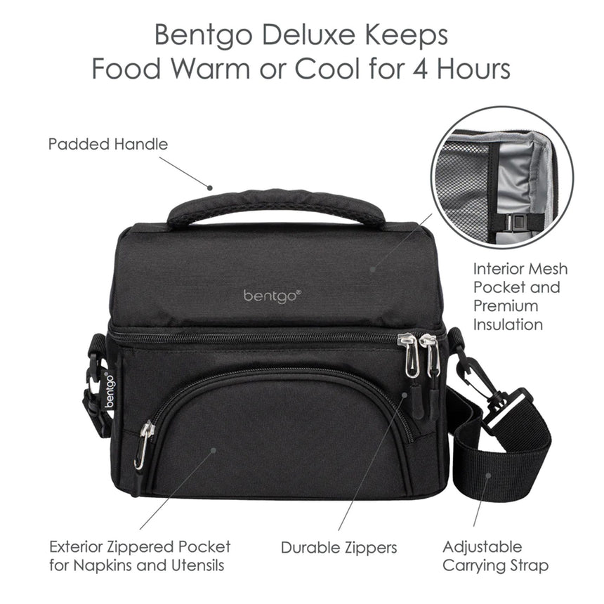 Bentgo Deluxe Lunch Bag Carbon in Black - Image 03