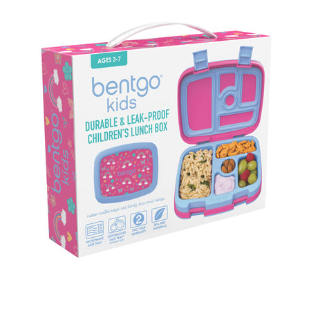 Bentgo Kids Print Leak Proof Lunch Box Rainbows & Butterflies - Image 02