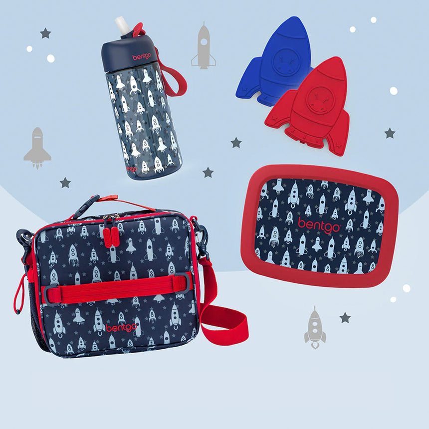 Bentgo Kids Print Lunch Bag Space Rockets - Image 02