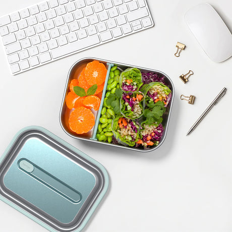 Bentgo Stainless Steel Leak-Proof Lunch Box Aqua - Image 02