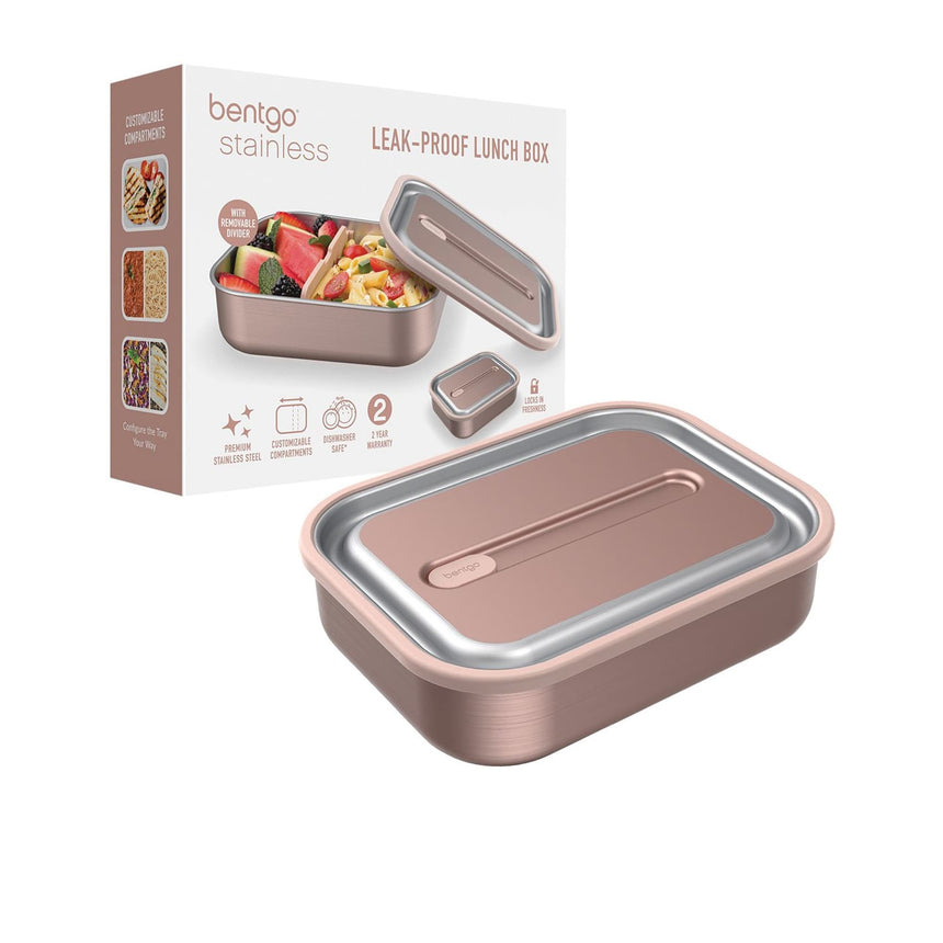 Bentgo Stainless Steel Leak-Proof Lunch Box Rose Gold - Image 05