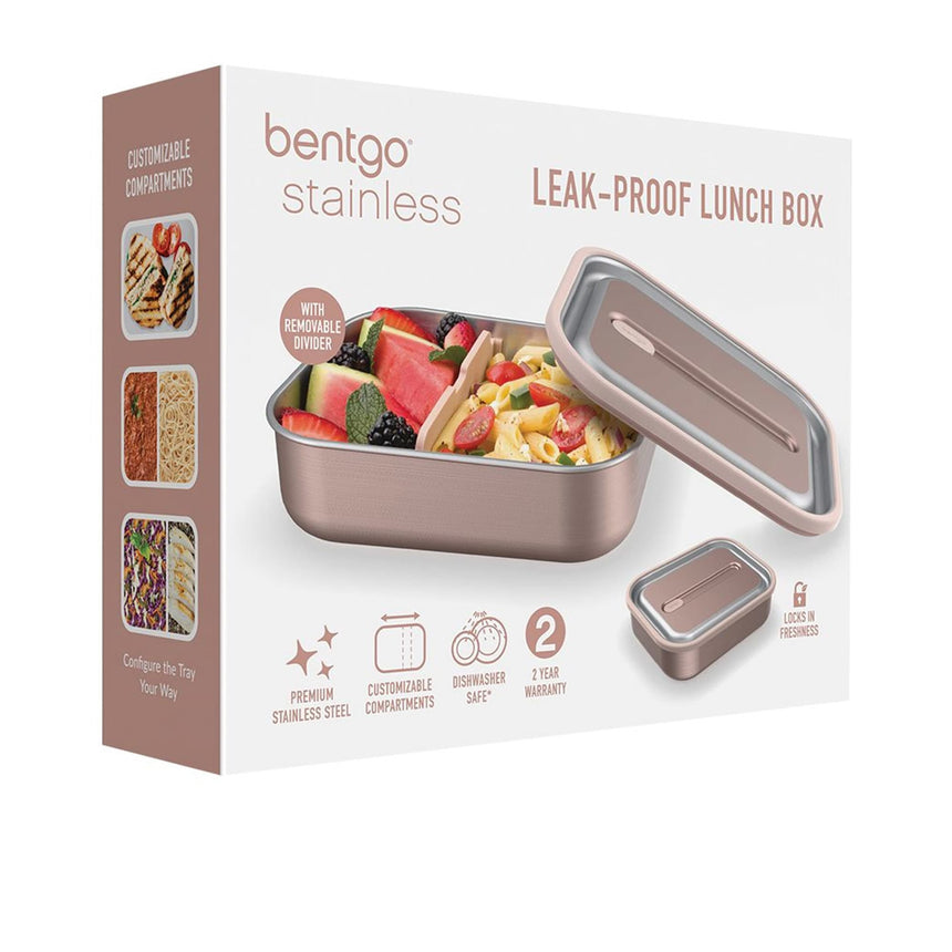 Bentgo Stainless Steel Leak-Proof Lunch Box Rose Gold - Image 06