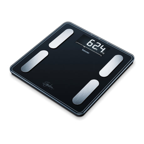 Beurer Digital Glass Body Fat Bathroom Scale Black - Image 02