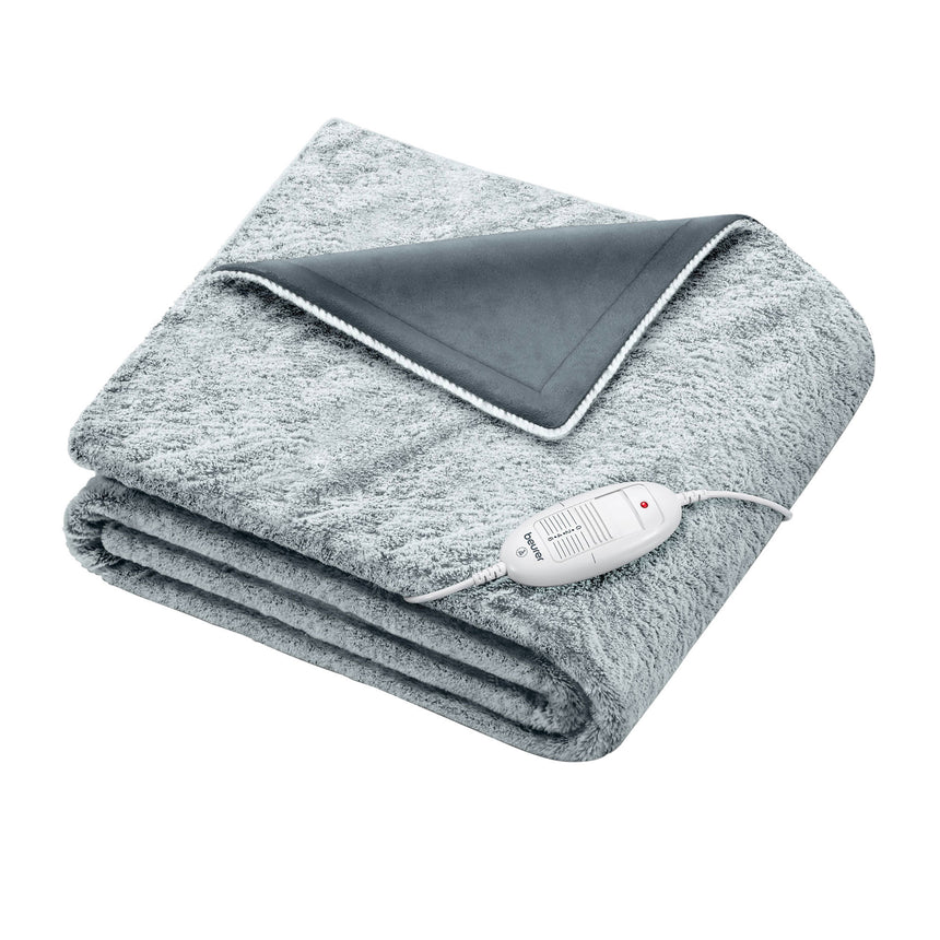 Beurer HD75GNORDIC Super Cosy Heated Throw Blanket Charcoal Grey - Image 01