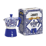 Bialetti Dolce & Gabbana Moka Express Stovetop Espresso Maker 3 Cup Mediterranean Blue - Image 04