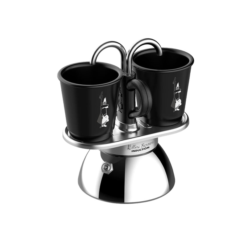 Bialetti Mini Express Induction Espresso Maker 2 Cup in Black - Image 01