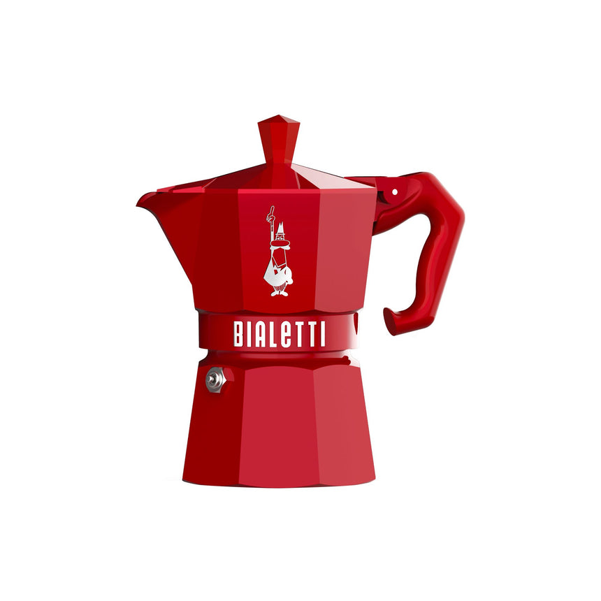 Bialetti Moka Exclusive Stovetop Espresso Maker 3 Cup in Red - Image 01