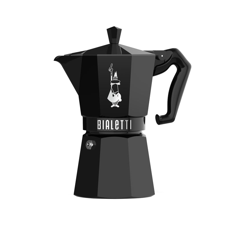 Bialetti Moka Exclusive Stovetop Espresso Maker 6 Cup in Black - Image 01