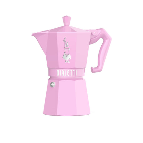 Bialetti Moka Exclusive Stovetop Espresso Maker 6 Cup in Pink - Image 01