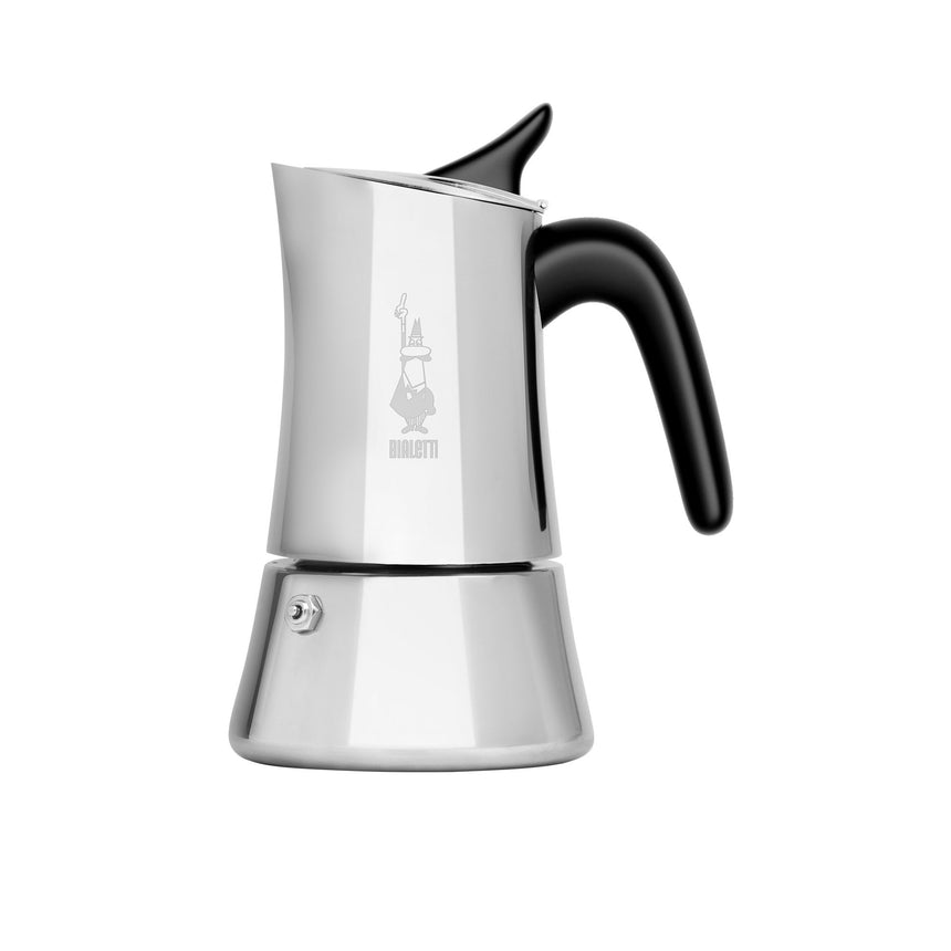 Bialetti Moon Exclusive Stainless Steel Induction Espresso Maker 6 Cup Silver - Image 01