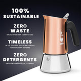 Bialetti Venus Induction Espresso Maker 6 Cup Copper - Image 05