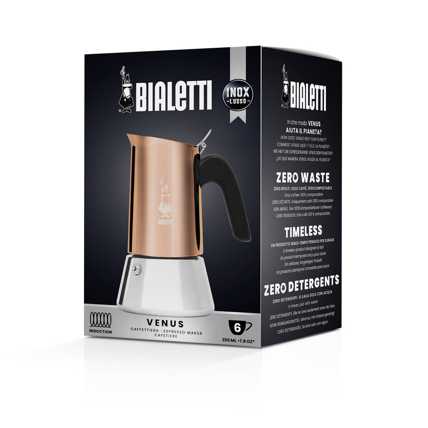 Bialetti Venus Induction Espresso Maker 6 Cup Copper - Image 06