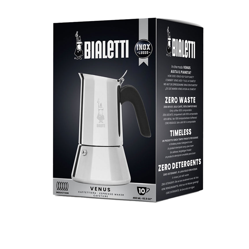 Bialetti Venus Stainless Steel Induction Espresso Maker 10 Cup - Image 06