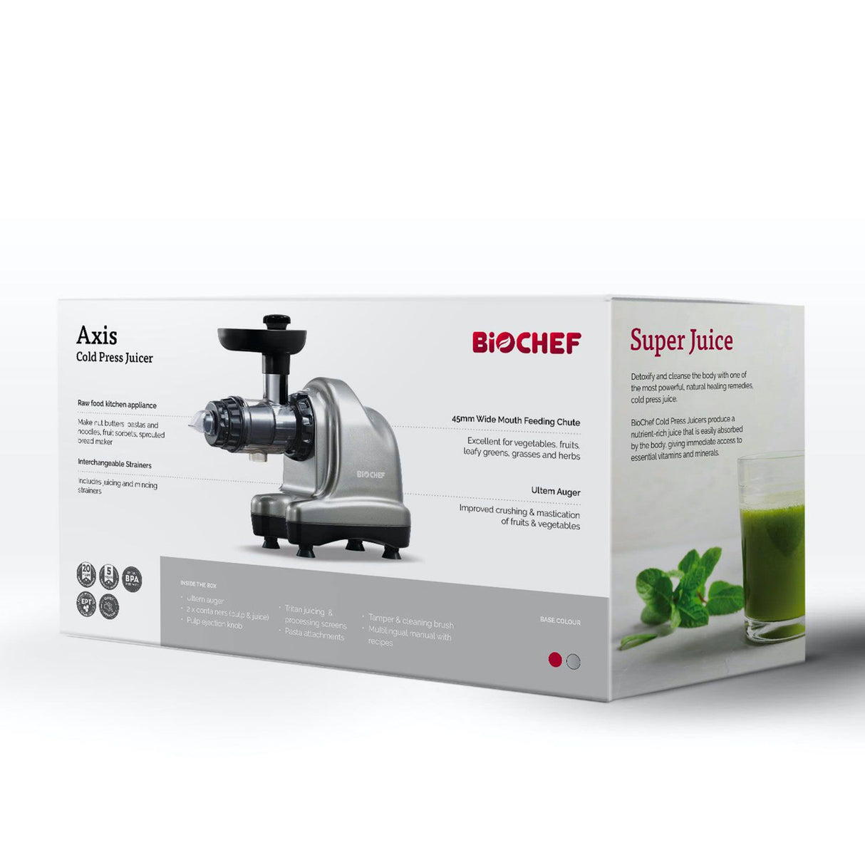 BioChef Axis Cold Press Juicer Black - Image 02