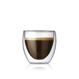 Bodum Pavina Double Wall Glass Borosilicate 80ml Set of 2 - Image 02