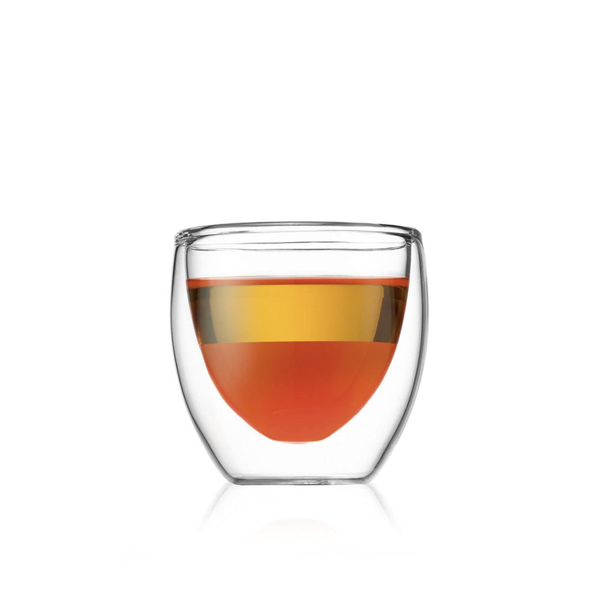 Bodum Pavina Double Wall Glass Borosilicate 80ml Set of 2 - Image 03