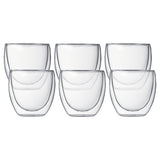 Bodum Pavina Double Wall Glass Set of 6 80ml - Image 03