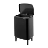 Brabantia Bo Hi Waste Bin 12 Litre Matte in Black - Image 04