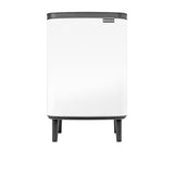 Brabantia Bo Hi Waste Bin 12 Litre in White - Image 01