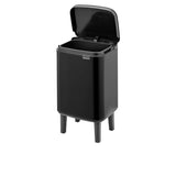 Brabantia Bo Hi Waste Bin 4 Litre Matte in Black - Image 04