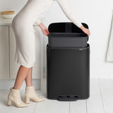 Brabantia BO Pedal Bin 60L Matt in Black - Image 04